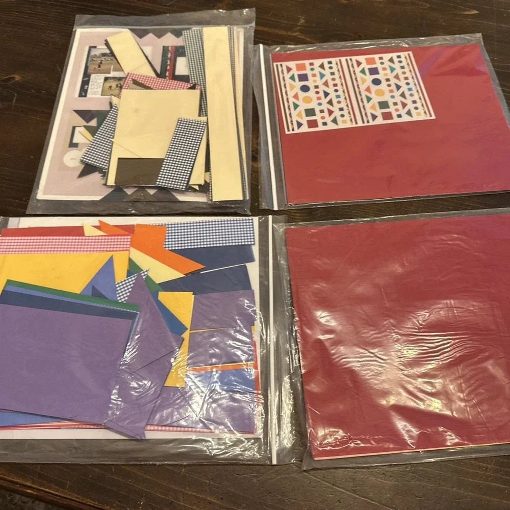 Creative Memories Short Cuts 4 Lot Classy Sassy Geometric Rickrack 560 Pcs VTG